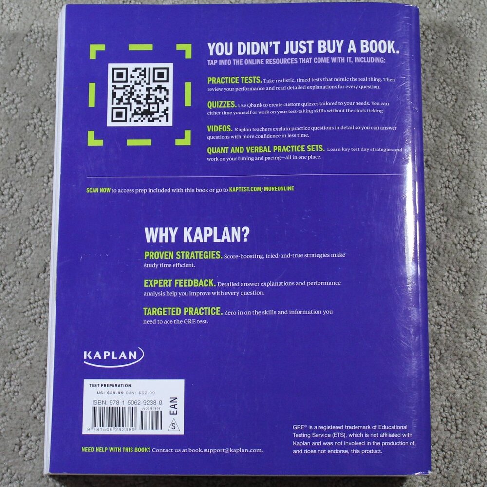 Kaplan Prep Plus GRE 2024 - 2025 - Picture 2 of 6